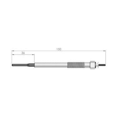 KIZDIRMA BUJİSİ (ISITMA) NPR-75 4HK1 NOVO / NQR-86 EURO 3-4-5 23V. ISUZU 89439077