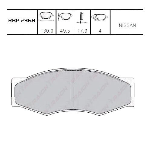FREN BALATA ÖN TAKIM PICKUP D21 90-97 / D22 98-02 / SAMSUNG NİSSAN 41060-03R85