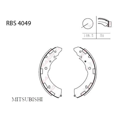 FREN BALATA ARKA L-200 06-15 / L-200 15=> 26694-YC000 MİTSUBİSHİ