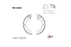 FREN BALATA ARKA L-300 / L-200 88-98 / PAJERO PABUÇLU MİTSUBİSHİ