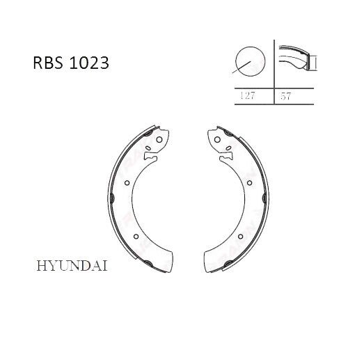 FREN BALATA ARKA H-100 94-06 MİNİBÜS / SSANGYONG REXTON / ACTYON / MUSSO PABUÇ (OEM TİP) 58305-44A10