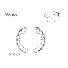 FREN BALATA ARKA PICKUP 86-06 D-21 / D-22 PABUÇ NİSSAN 44060-08G25