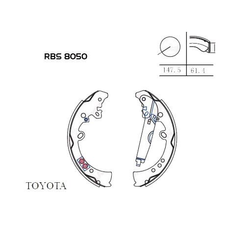 FREN BALATA ARKA HILUX 06-11 / 15=> 4X4 REVO PABUÇLU TOYOTA 04495-0K120
