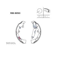 FREN BALATA ARKA HILUX 06-11 / 15=> 4X4 REVO PABUÇLU TOYOTA 04495-0K120